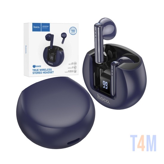 Auriculares True Inalámbricos Hoco EW32 Bluetooth V5.3 Azul